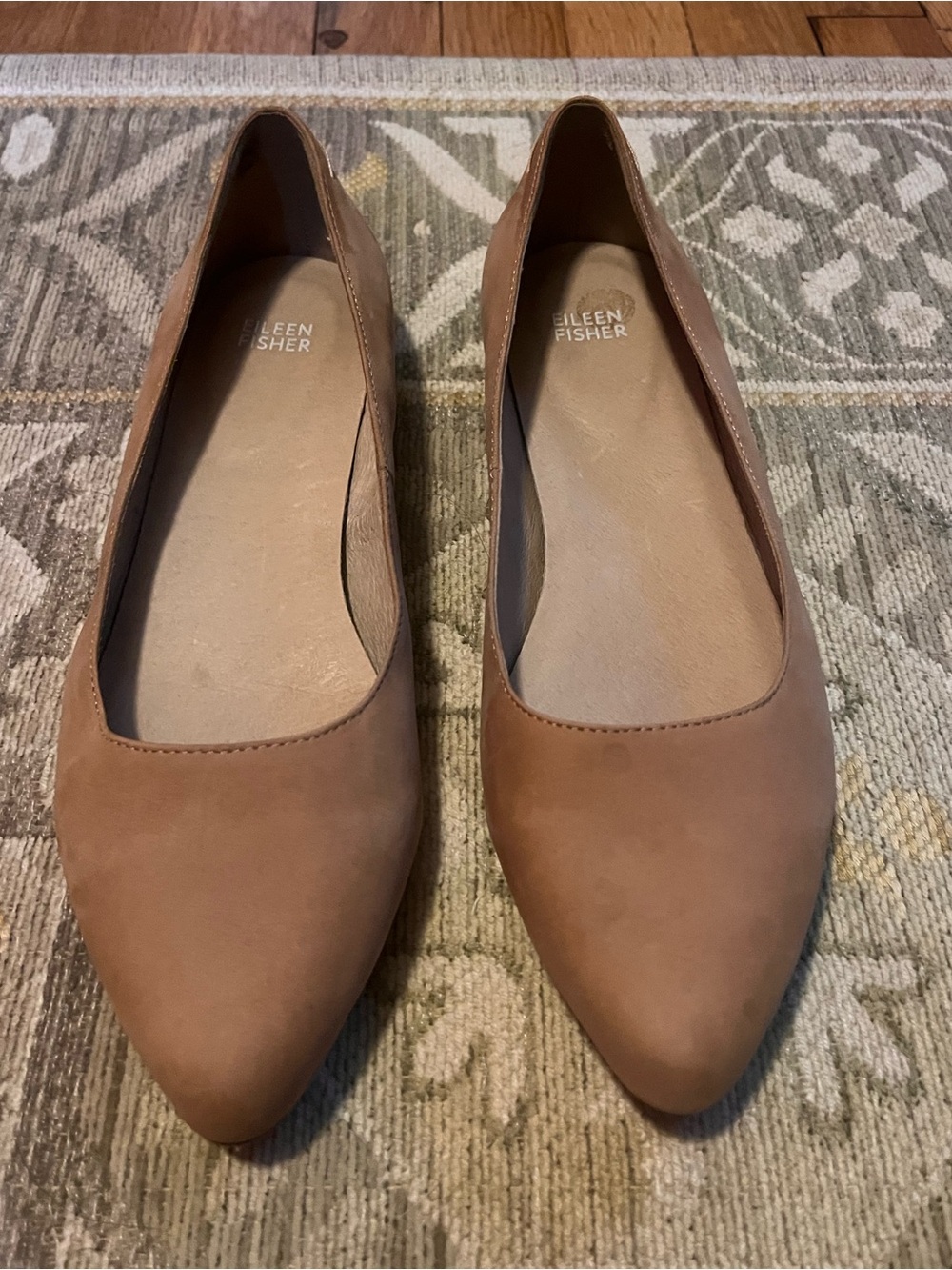 Eileen Fisher leather flats 9 1/2